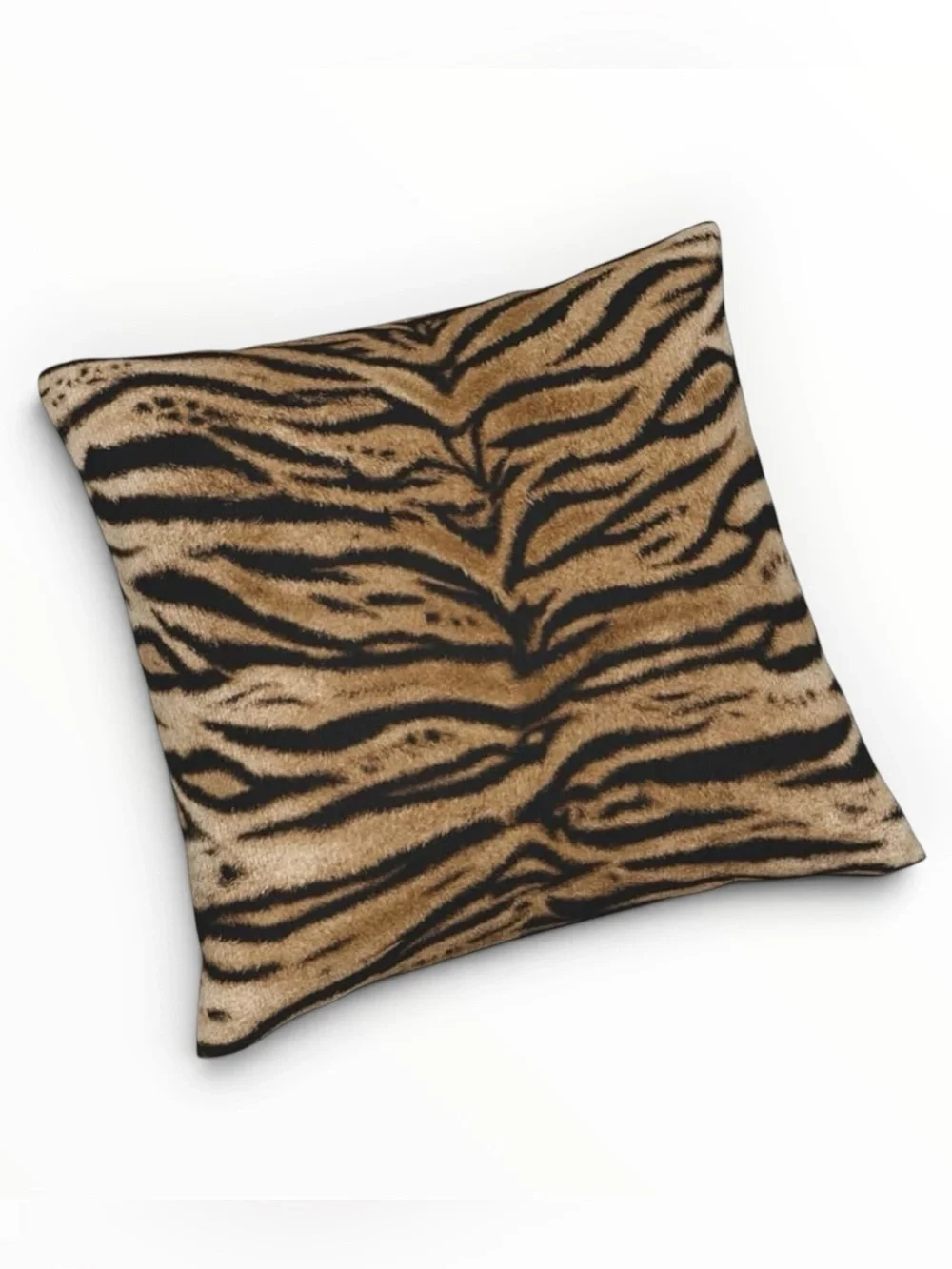 Tiger Print Throw Pillow Cover 20x20 Animal Print Cushion Cover Sofa Couch